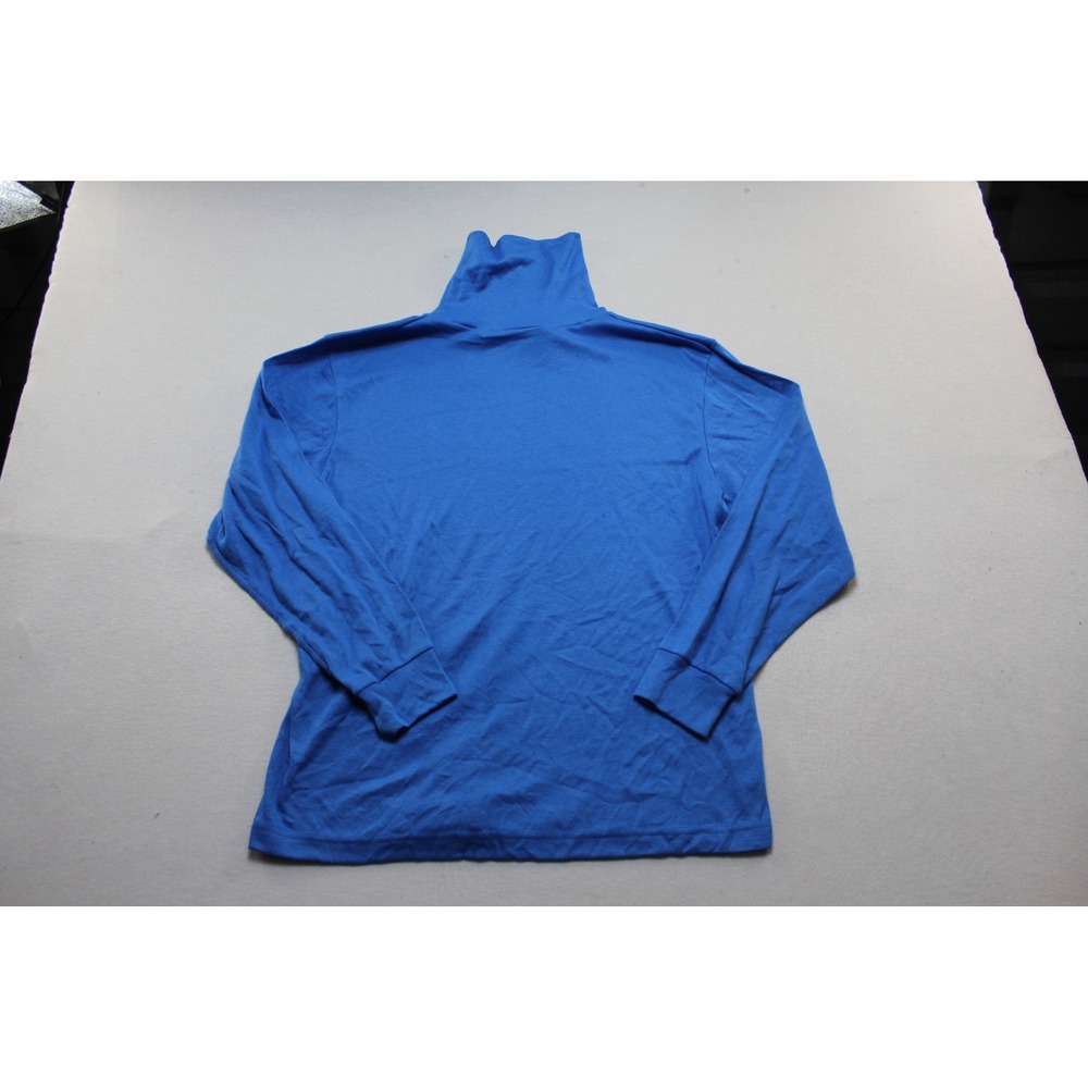 Cabin Creek Turtleneck Men Large Blue Excellent Long Sleeve Solid Top